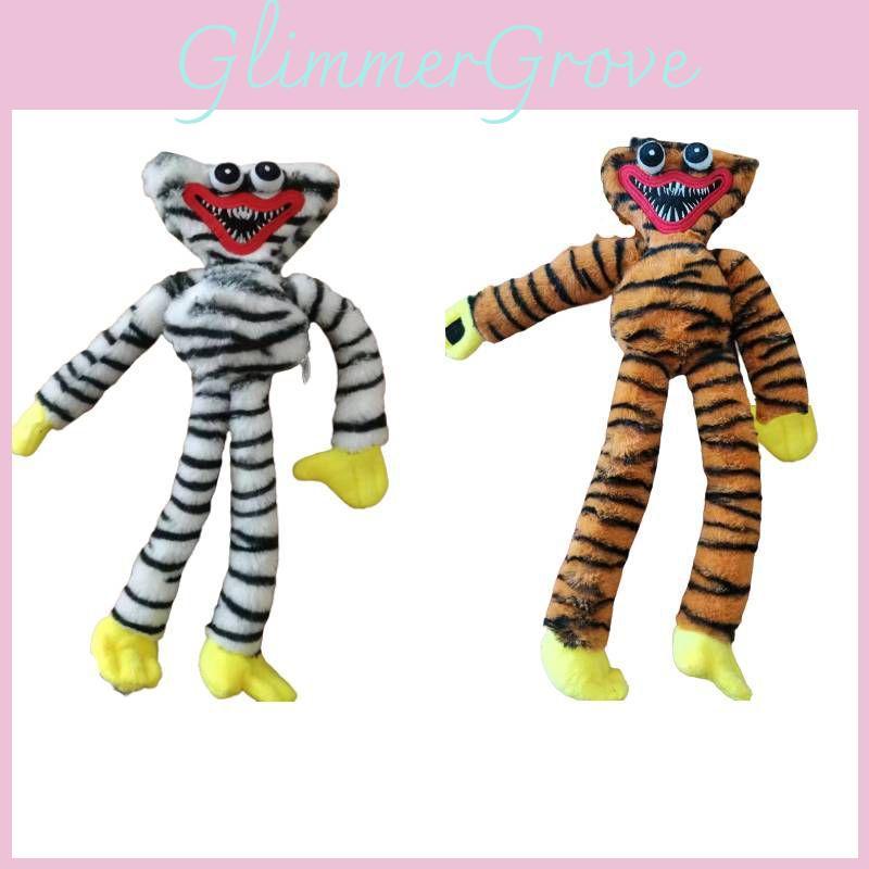 Huggy Wuggy Poppy Playtime Tiger Print Plush Doll Horror Game Peripheral For Kids