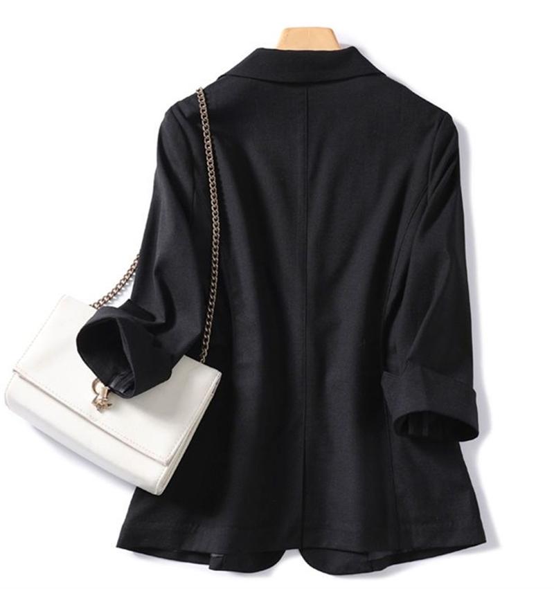 Spring Summer Temperament Versatile Large Size Women's Small Blazer Coat Loose Elegant FemaleThin Blazer Jacket 5XL