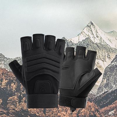 Fitness Half Finger Gloves for Men Outdoor Tactical Training Field Single Bar Wear Resistant Anti Slip Motorcycle Riding Gloves