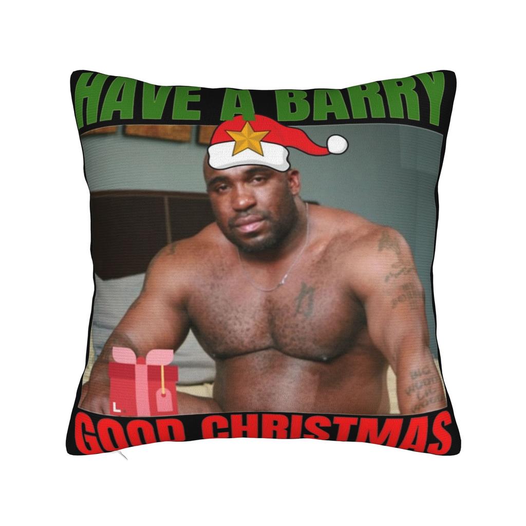Decorative Pillow Cover Funny Barry Wood Meme Christmas Accessories Car Pillow Case Cover Zippered Multiple Sizes