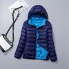 Women's Reversible Lightweight Down Jacket - Two-Sided, Plus Size, Korean Style, Thin Design