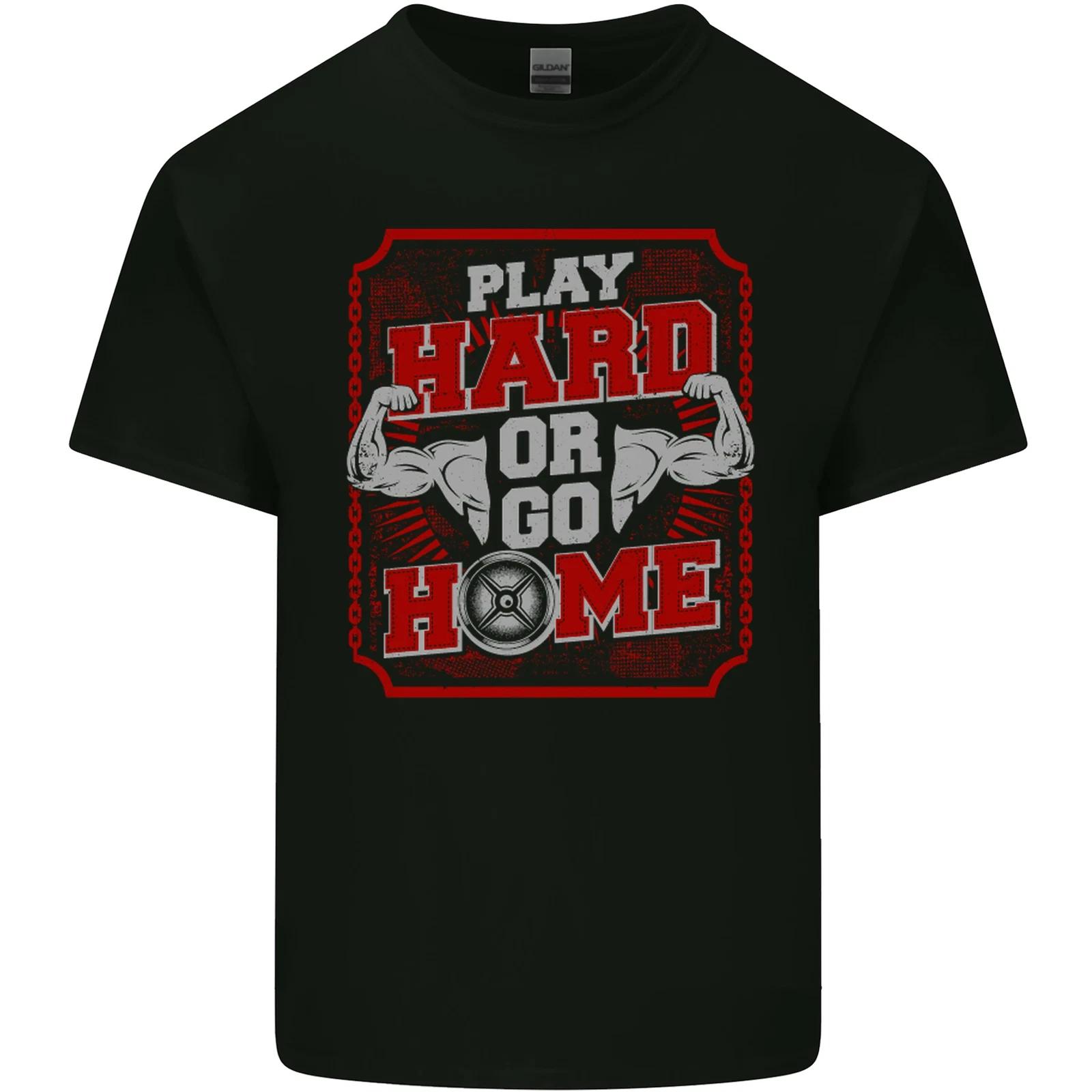 Play Hard or Go Home Gym Training Top Kids T-Shirt Childrens S
