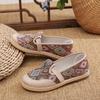 Customized cloth shoes women's shoes casual single shoes women's canvas shoes lazy fisherman shoes middle-aged and elderly mother shoes one pedal