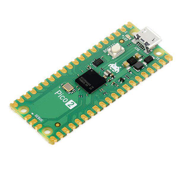 Raspberry Pi Pico 2: Green PCB Suitable for Raspberry Pi