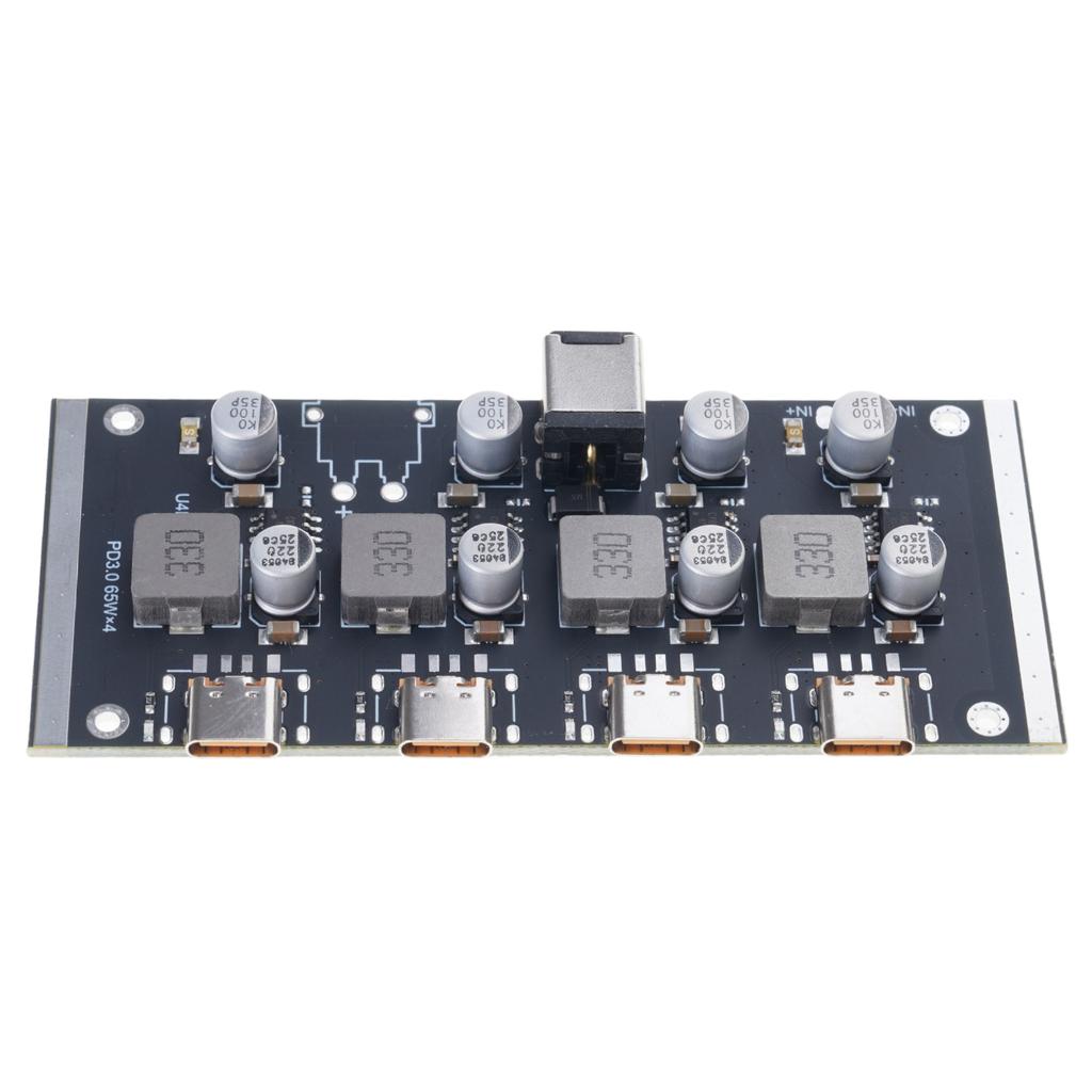 4 Way Output PD65W Fast Charging Module Type C Interfaces Support PD3.0/2.0 Fast Charging Board for Phone Laptop