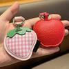 Keychain Imitation Leather Strawberry Star Fruit Design Keychain Pendant with Lanyard Mobile Phone Bag Hanging Ornament