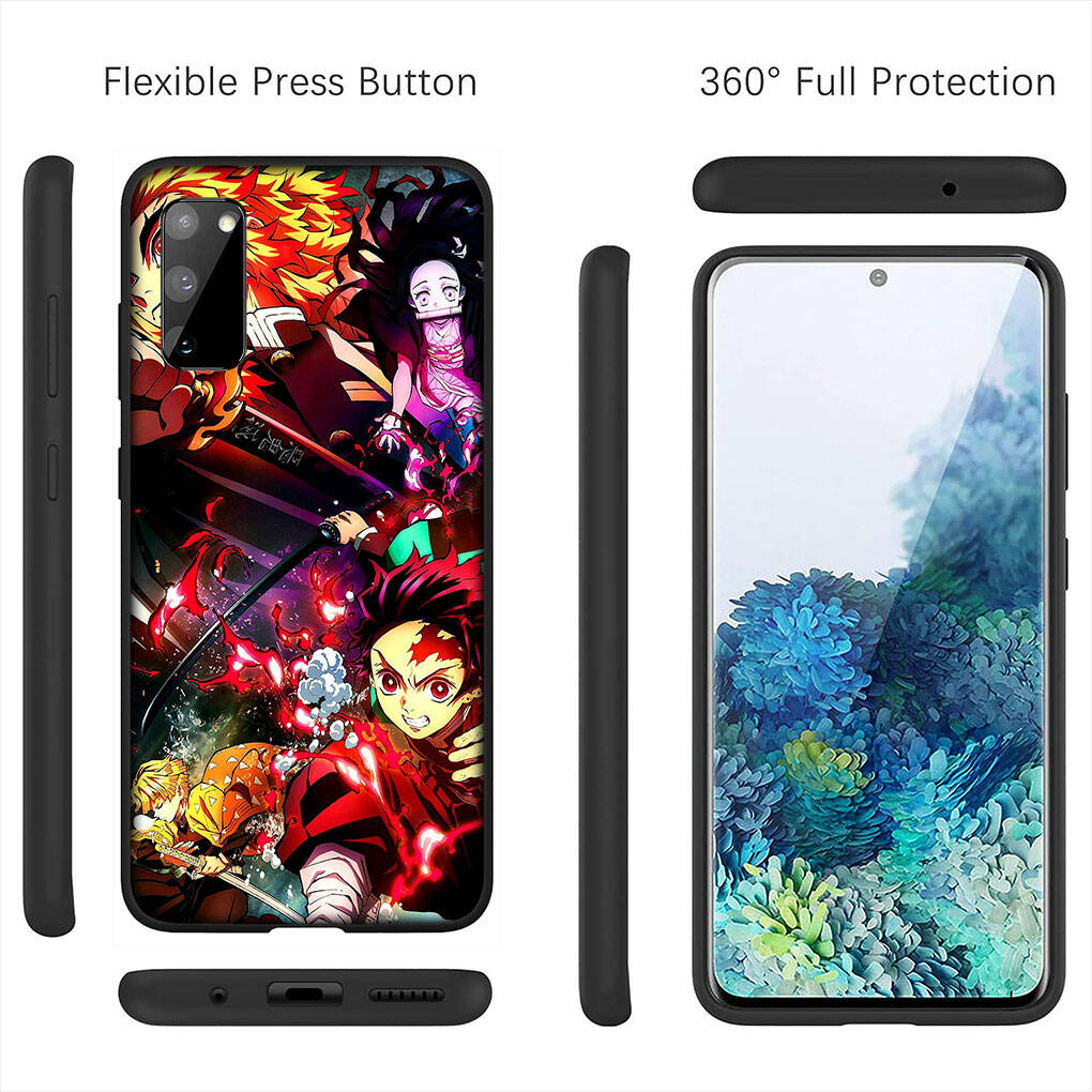 For Samsung Galaxy S25 S24 iPhone 17 16 15 Xiaomi Redmi Note 14 13 12 11 Plus Pro Max Phone Case Demon Slayer Kamado Tanjirou Kamado OPPO Huawei Cover