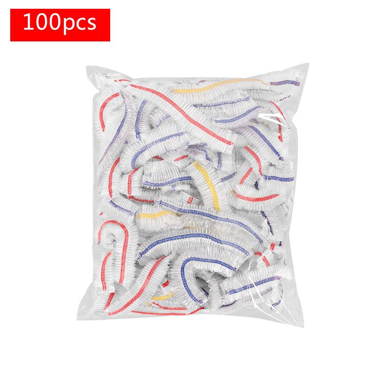 100pcs Disposable cling film cover food cover to prevent odor transfer household fresh-keeping bag elastic sleeve