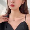 Luxury Design Heart Pendant Necklace For Women Fashion Crystal Charm Chain Choker Necklace Collar Girls Party Jewelry Gifts