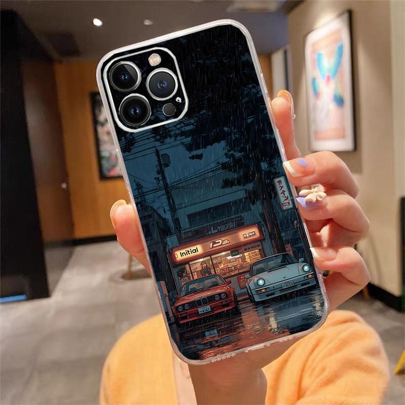 

Phone Case Carcasa Funda For iPhone 17 Pro Max Air 16 15 14 13 Pro Max 15 16 Pro 15Plus Japan Car Anime Case iphone 15