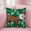 M-Malbones G-Golfs Pillow Case Square Double-Sided Printing Sofa Cushion Cover Bedroom Bedside Pillowcover