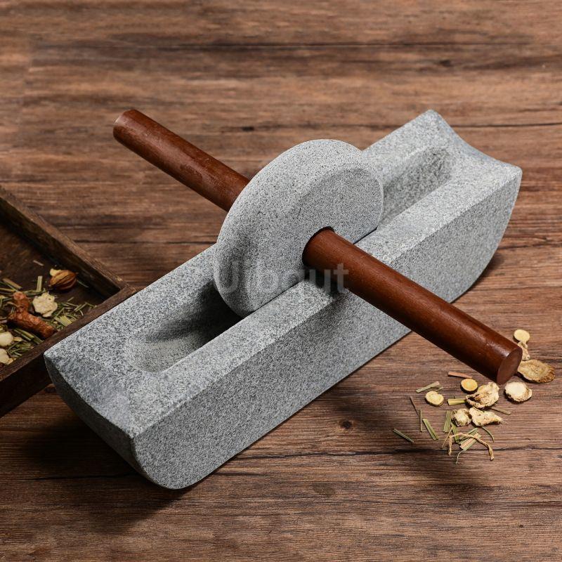 Home Chinesischen Stil Mühle Grinder Set Brecher Roller Tee Tablett Gewürz Mühlen Traditionelle Chinesische Medizin Schleifen Maschine Dekor
