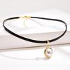 Elegant Black Choker with Artificial Pearl - Fashionable Women's Short Clavicle Necklace