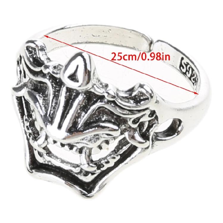 Retro Skull Demon Open Ring Popular Accessories Adjustable Hip Hop Jewelry Gifts