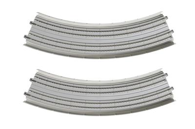 KATO N Gauge Double Track Elevated Curved Line with Cant 2 Pieces Railway Model Supplies R414/381-45° 20-544