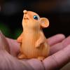 Lustige Hamsterstatue Niedliche Tierfigur Skulptur Handwerk Tierkreis Maus Statuette Kinder