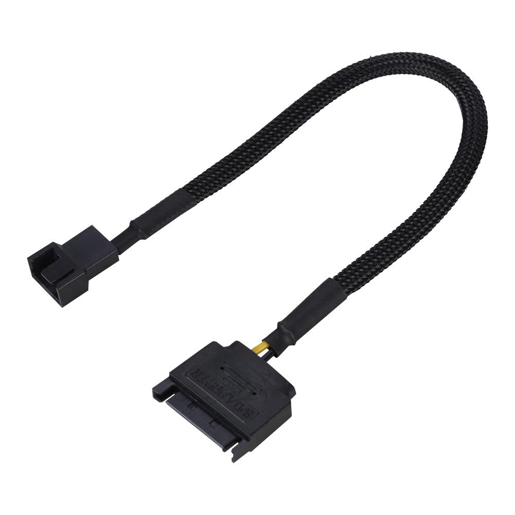 5Pcs SATA 15Pin To 4Pin Cooling Fan Power Adapter Cable Converter 22AWG Cable