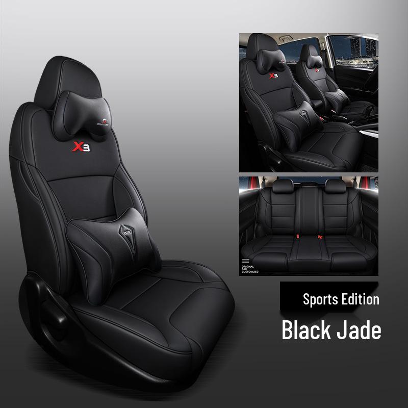 CLY Custom Sports Leather Seat Cover for Geely Vision X3 - All-Season Mat