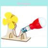 Wooden Handmade Assembled Wind Power Experimental Set Children Puzzle Toys For Kids Educational Physics