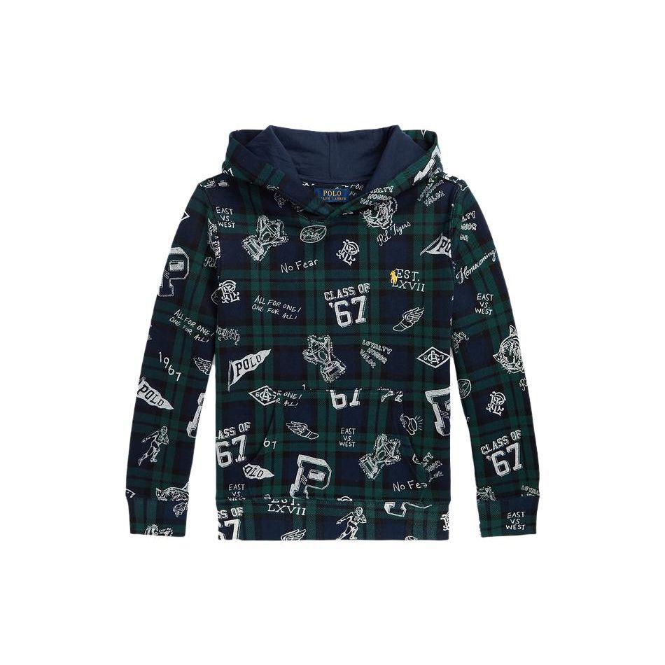 Худи Polo Ralph Lauren FW23 Принт с буквами и цифрами Клетка Разноцветный Детские Детские худи CWPOKNIY8020910-999 M