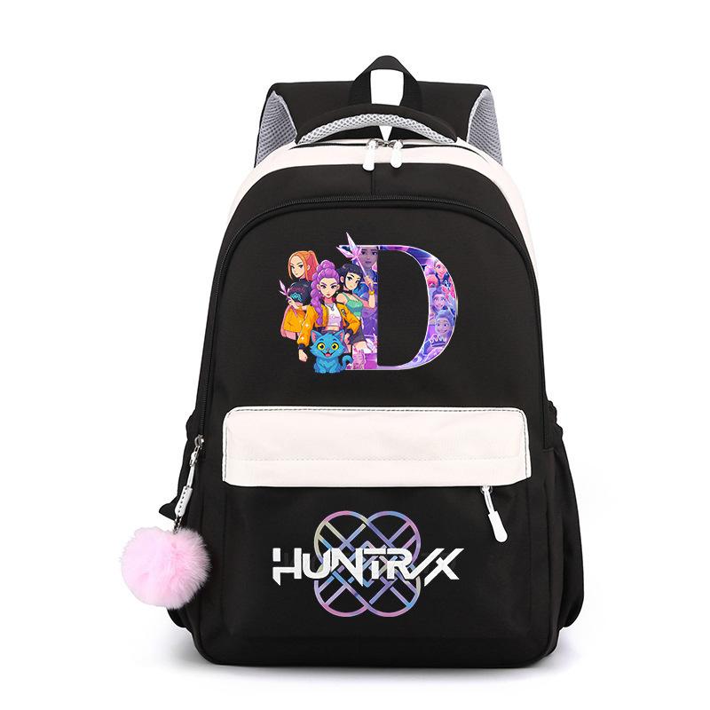 Large Capacity Schoolbag with Shoulder Strap; Student Three-piece Pencil Case Set