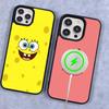Custodia Carina per Telefono con Bambole di SpongeBob Per iPhone 17 Air 16 15 14 13 12 11 Pro Max Plus Per Copertura di Ricarica Wireless Magsafe