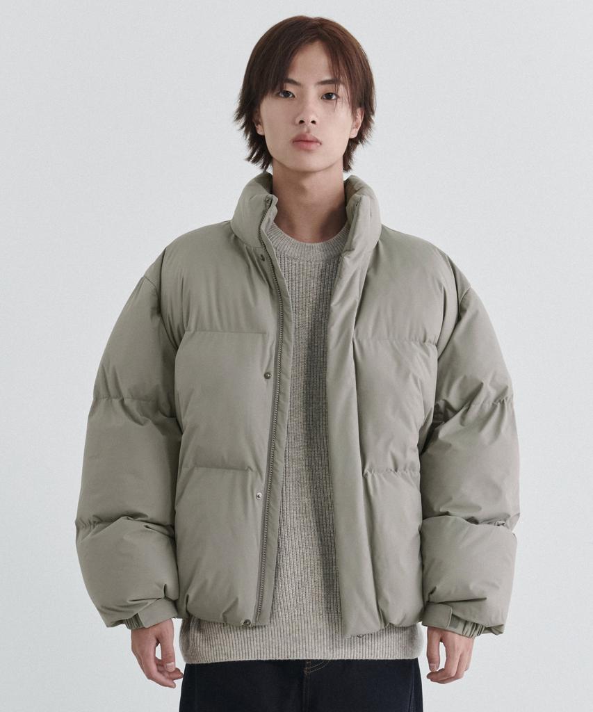 Musinsa Standard Daily Puffer Short Padded Jacket [Grayish Beige]