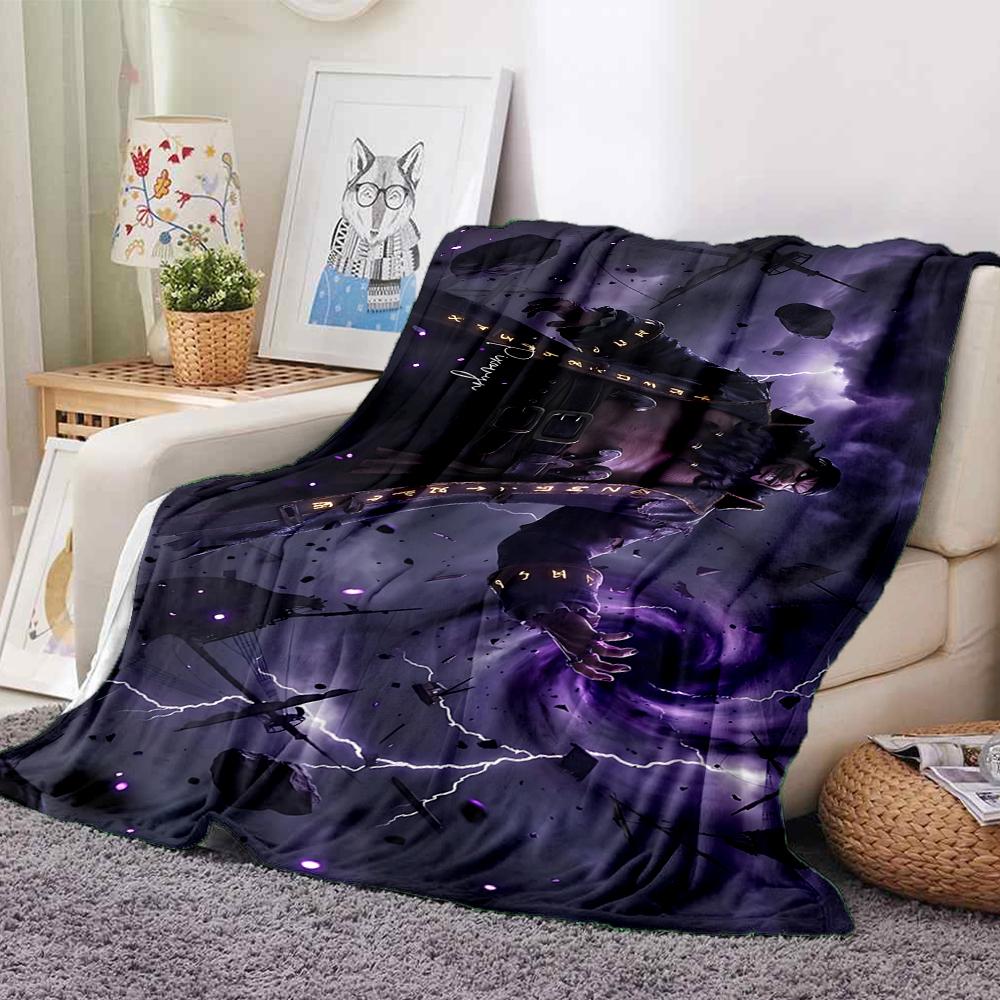 1Pc Space Warrior'S Ascension Flannel Blanket, Soft And Comfortable, Casual Warm, Camping Travel, Christmas, Halloween Xmas Gift Es121