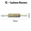 Wooden Christmas Rolling Pins Rock Snowflake Elk Embossing Baking Tool Cookies Biscuit Fondant Cake Patterned Roller Dropship