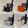 Nylon Casual Crossbody Bag For Women With Drawstring Closure For Daily Use