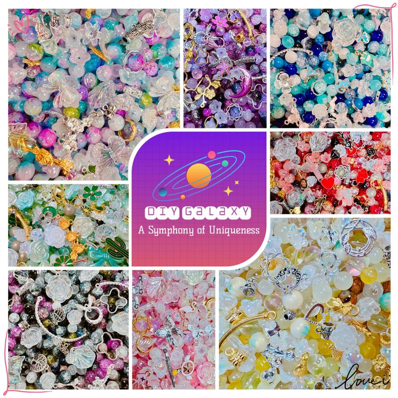 

[US Shipping] DIY Galaxy Glass Beads New color mixing daily and LIVE PACKING 1 Bag