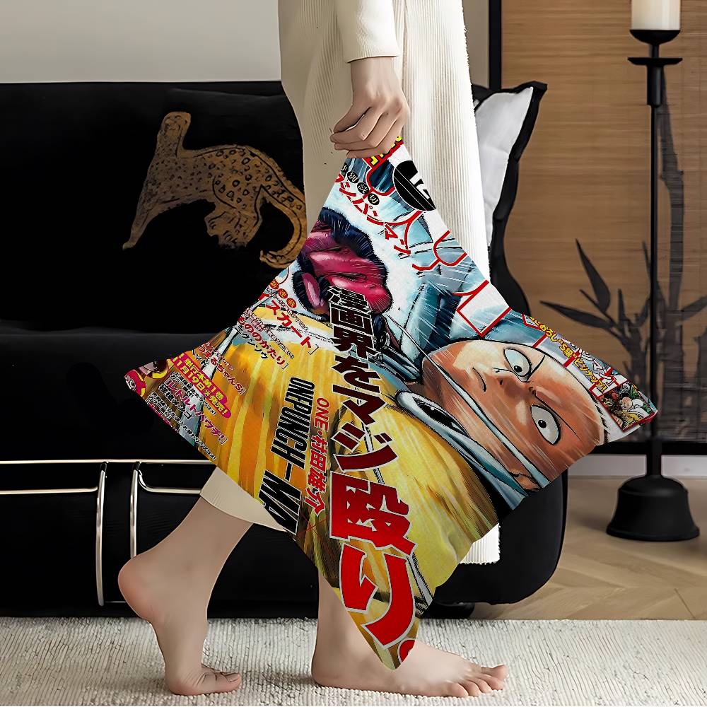 Anime One-Punch Man Pillow Cushion Cover Pillowcase Living Room Sofa Home Decor Customized