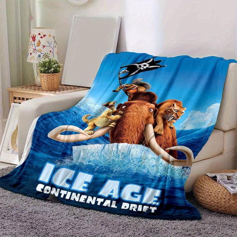 

1pc, Ice Age Continental Drift Movie Characters Throw Blanket Perfect for Home Decor, Couch Cover, Outdoor Use, Travel, Camping 80x120cm