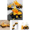 Large Durable Children's Construction Vehicle Toy Set Including Excavator Mixer Truck For Endless Sand Play Fun