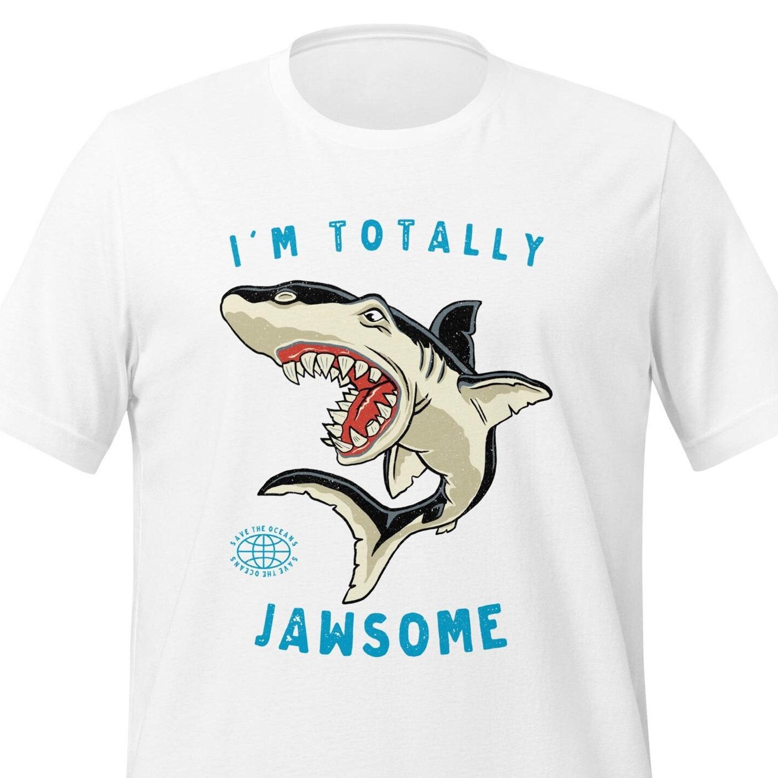 Funny Shark T-Shirt, Jawsome Vintage Style, Ocean Lover Gift 4XL