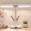 Oeny Multifunctional Desk Lamp with Clock, Pen Holder, and 3-Color Dimming