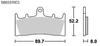 KITACO SBS Brake Pad 686HS Sinter Metal GSF1200 GSX1300R Hayabusa