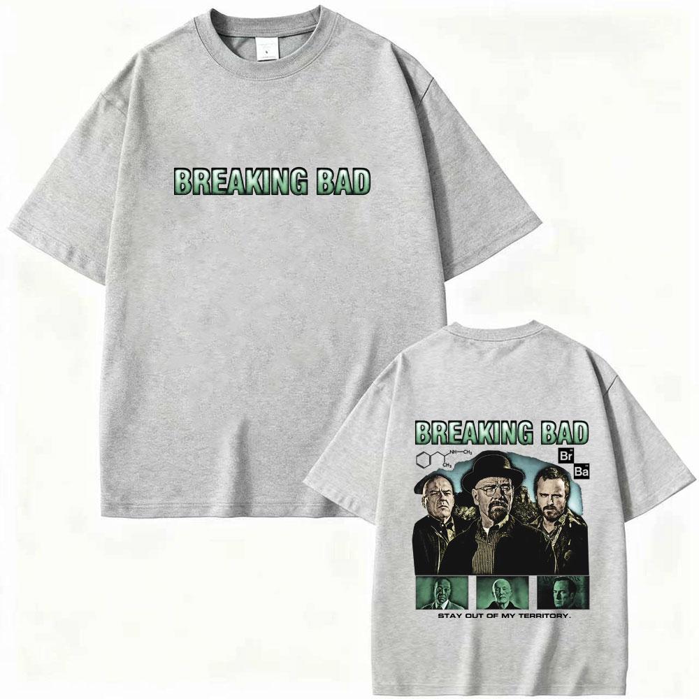 Heisenberg TV Breaking Bad Stay Out of My Territory Tshirt Better Call Saul T Shirts Summer Unisex Women Fashion Oversized Tshirt