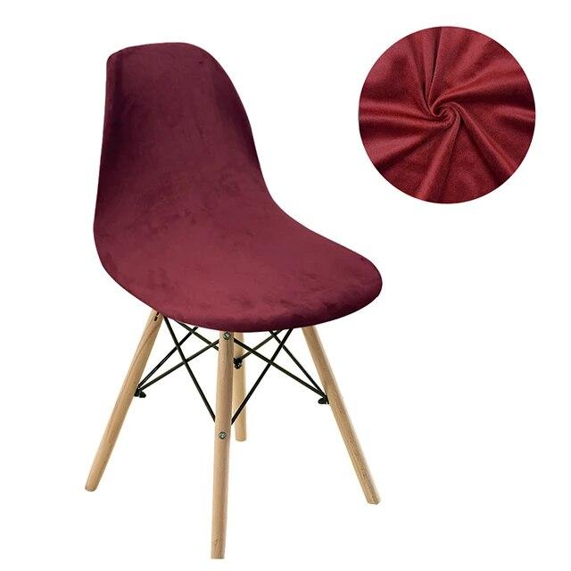 Jednolity Kolor Aksamitny Tkaninowy Pokrowiec Na Krzesło Barowe Zmywalny Zdejmowany Pokrowiec Na Siedzenie Bez Podłokietników Pokrowce Na Krzesła Do Bankietu Dom Hotel 1 SZT