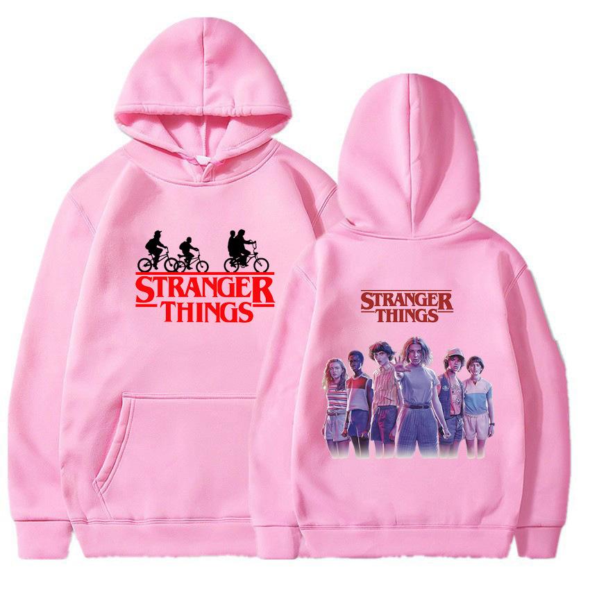 Men's and Women's Fleece Sweater Jumper Hoodie Anime hoodieStranger Things4