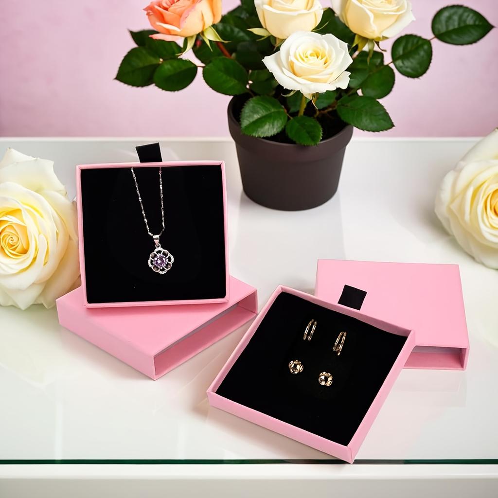 1Pc Jewelry Gift Boxes Suitable for Valentine'S Day, Perfect for Packaging Bracelets, Earrings, Necklaces, Rings Jewelry Boxes