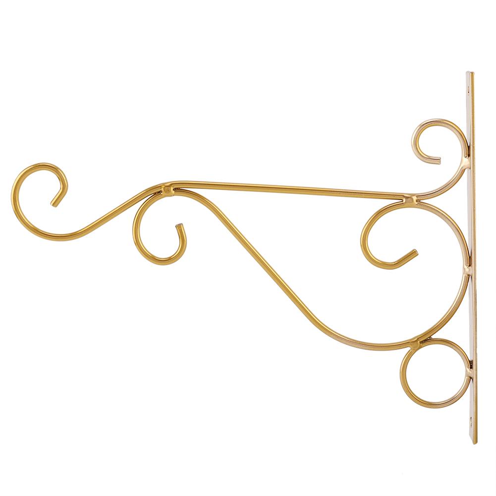 Iron Wall Hanging Bracket Art Plant Holder Hanger Hook Garden Decor