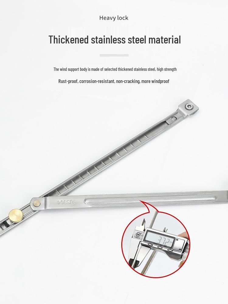 No-Drill Wind Support Thermal Break Aluminum Window and Door Limiter