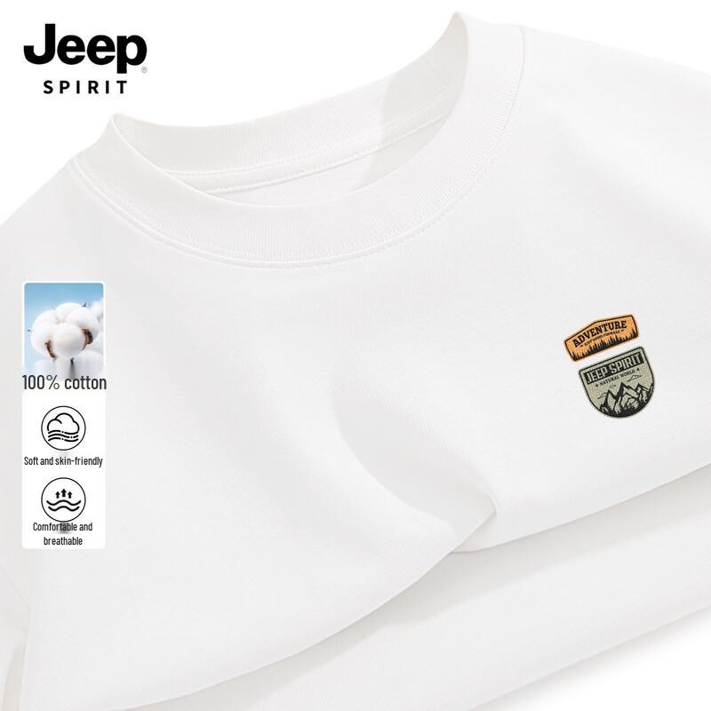 

Мужская повседневная свободная футболка JEEP SPIRIT с круглым вырезом и длинным рукавом 2XL