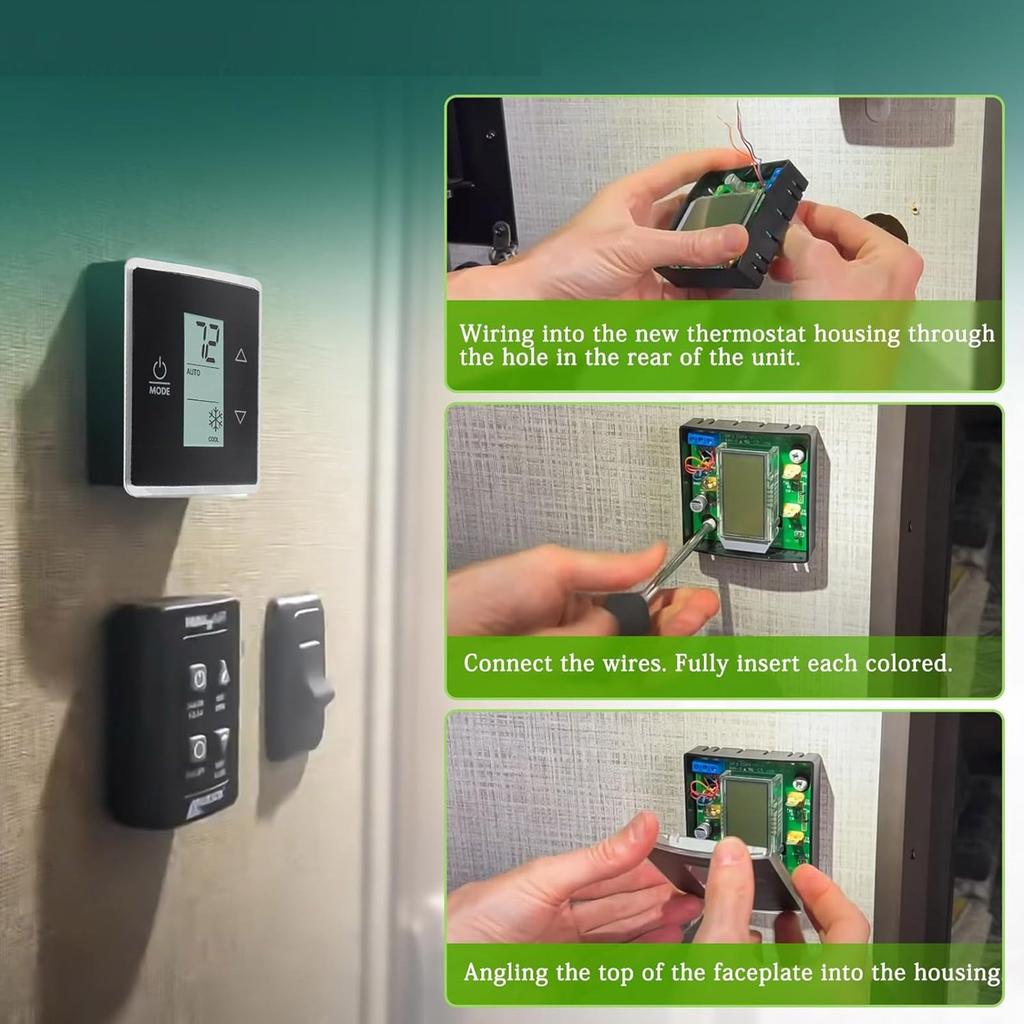 Digital Temperature Display Thermostat Single Zone Campers Thermostat for Air Conditioner 3316250.712