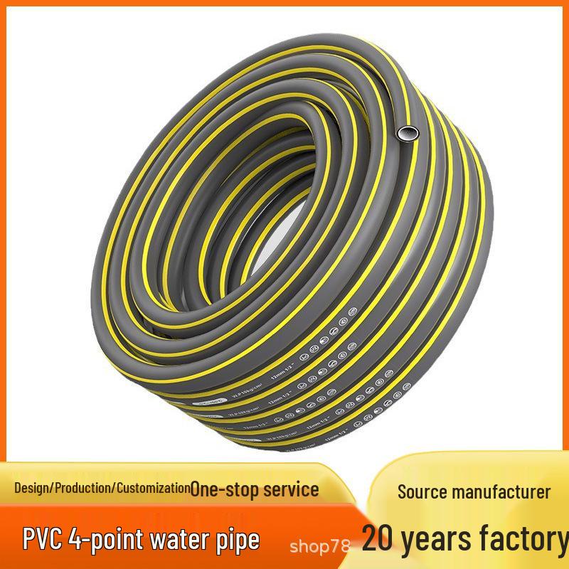 Eco-Friendly High-Pressure Three-Layer Gray Garden Hose for Car Wash