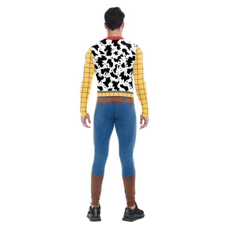 Men's Clothing Jumpsuit Halloween Body Digital Printing Jumpsuit Costume