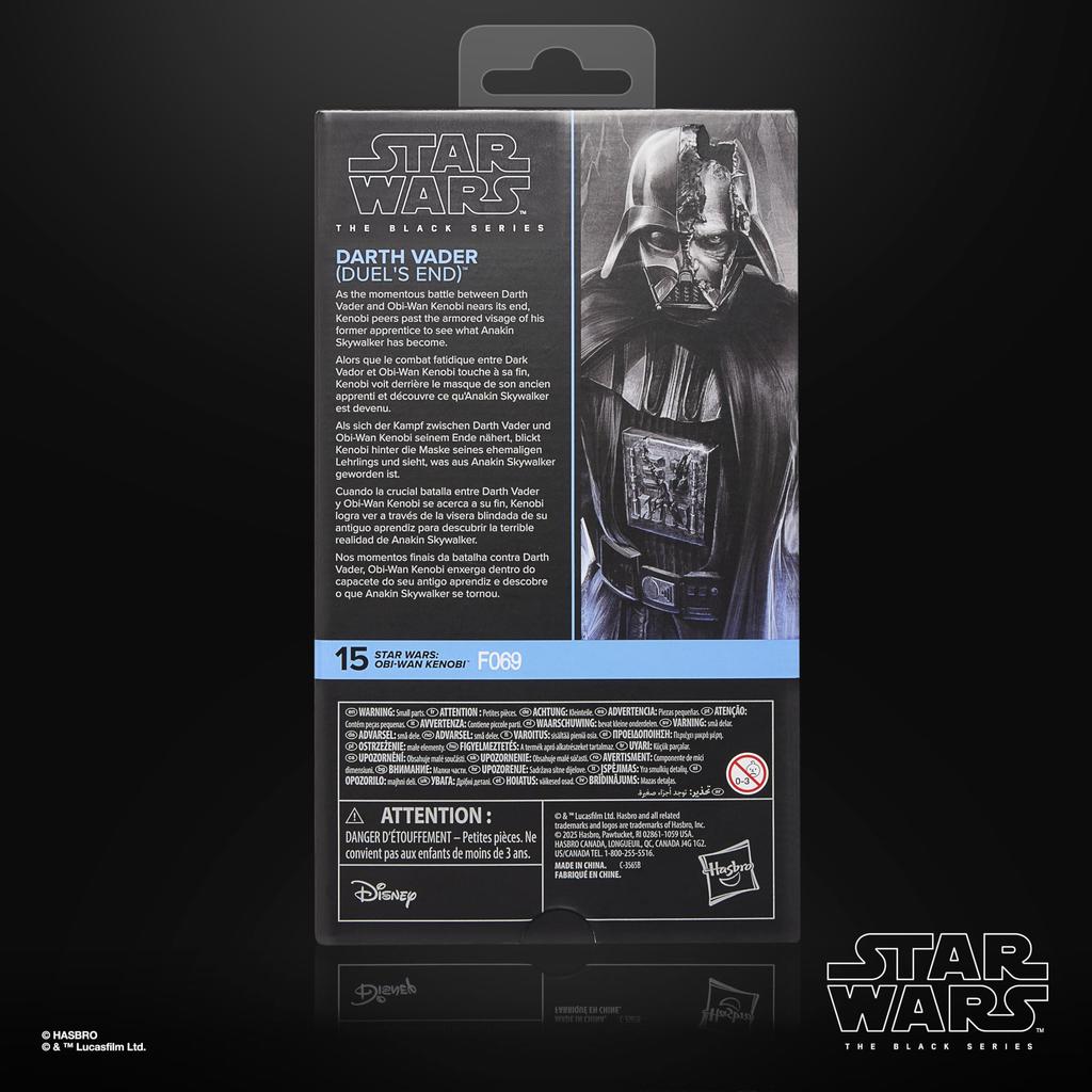Hasbro Star Wars Black Series Darth Vader av och Star Wars Kenobi Premium Collectible 15 cm Actionfigur G3153 Autentisk (Duell Slut) Obi-Wan