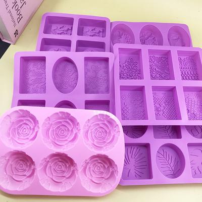Moule Silicone Savon Carré Fait Main Moule Savon Huile Essentielle Carré Moule Gâteau DIY Savon Savon Moule Abrasifs Haute Température