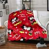 Mickey Minnie Love Flannel blanket, soft and warm, suitable for beds and sofas, all seasons, portable travel blanket. 073066